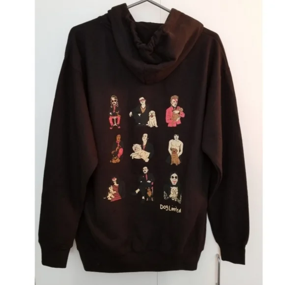 Dog Limited Rockers with Puppies Hoodie Size Medium EUC - Picture 5 of 13